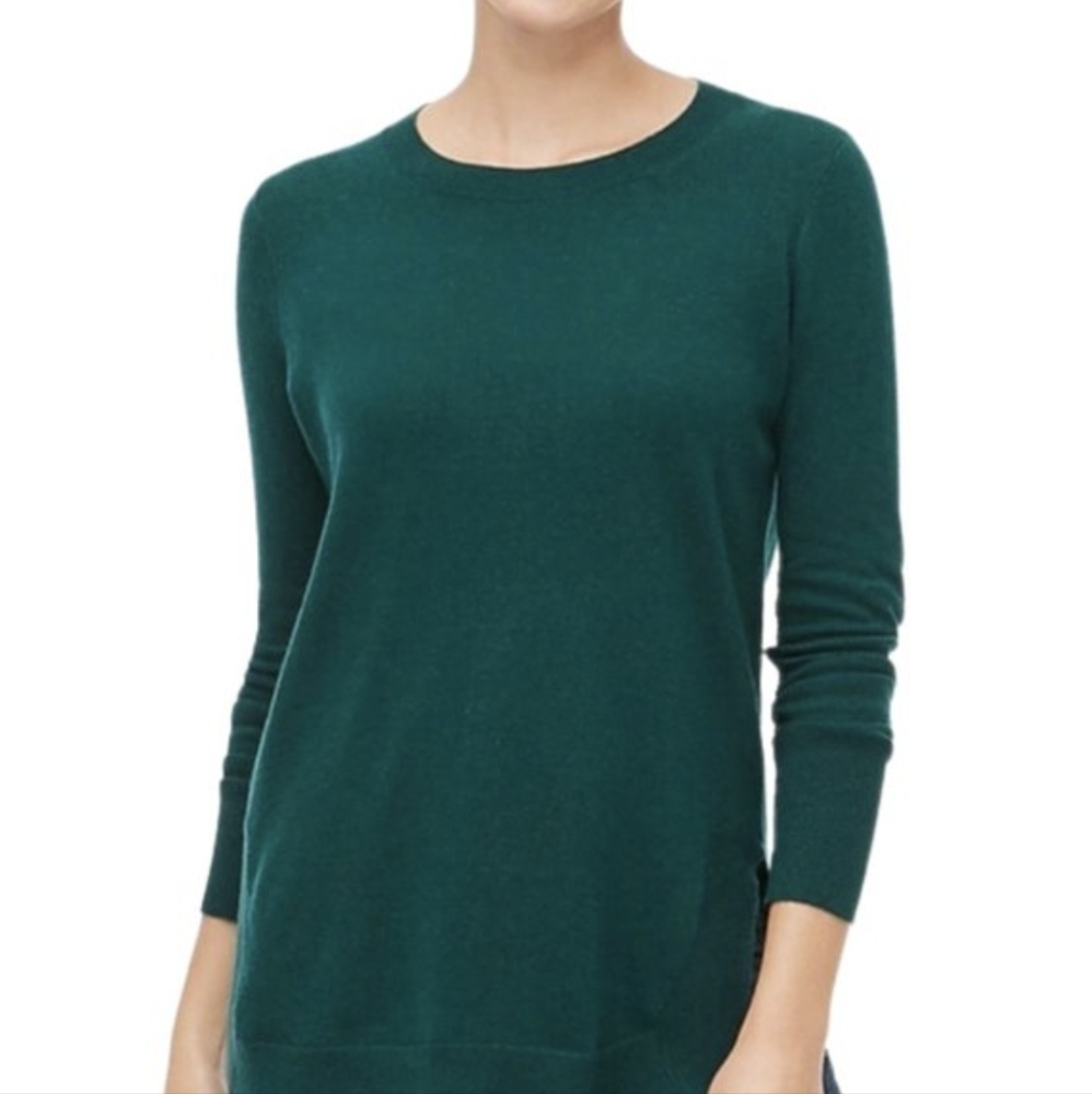 NWT Jennie & Ray Beautiful Cozy Acrylic Emerald Green Tunic Sweater